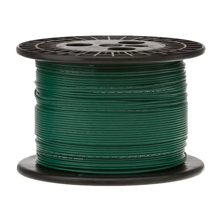 REMINGTON INDUSTRIES 24 AWG Gauge UL1429 Stranded Hook Up Wire, 150V, 00440 Diameter, Green, 25 ft Length 24UL1429STRGRE25